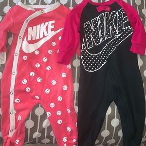 Set of Nike baby footies 6m